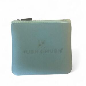 Hush & Hush Blue Neoprene Zippered Pouch